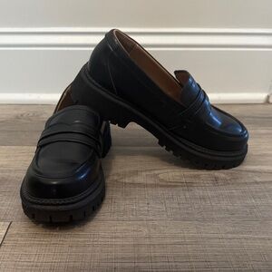 Black Chunky Loafers